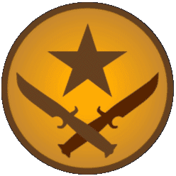 Heads side of a CS2 coin with the Counter-Strike logo.